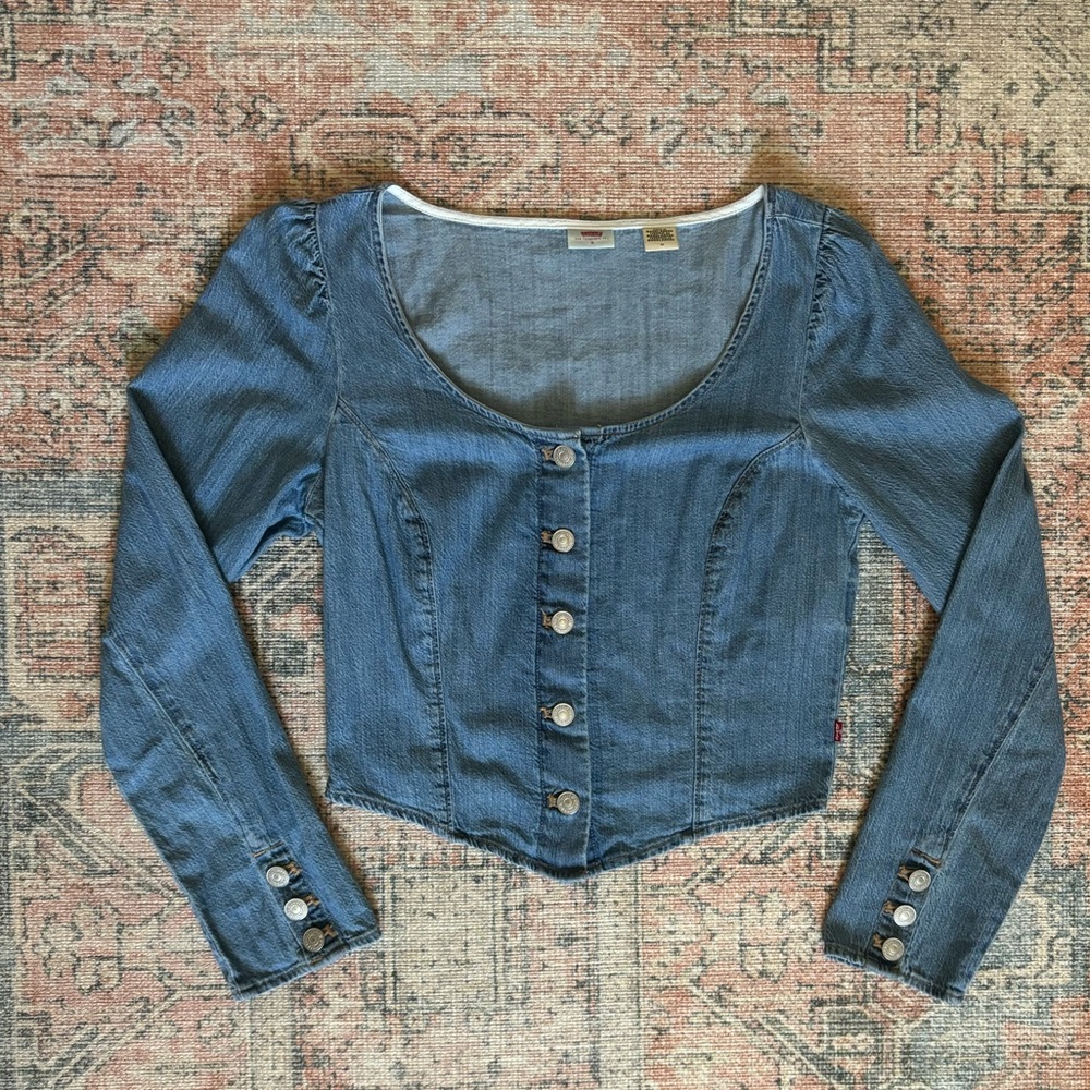 Levi's Women's Daryn Corset Long Sleeve Blouse